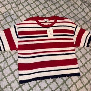 Striped Red and White Sweater